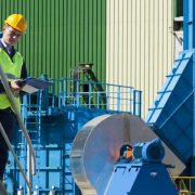 industrial steel walkway