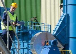 industrial steel walkway