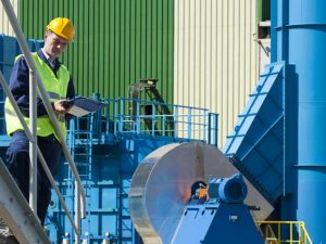 industrial steel walkway