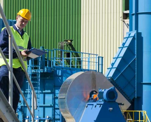 industrial steel walkway