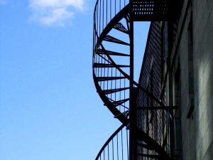 steel staircase