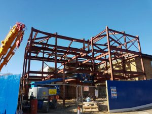 Steel building construction